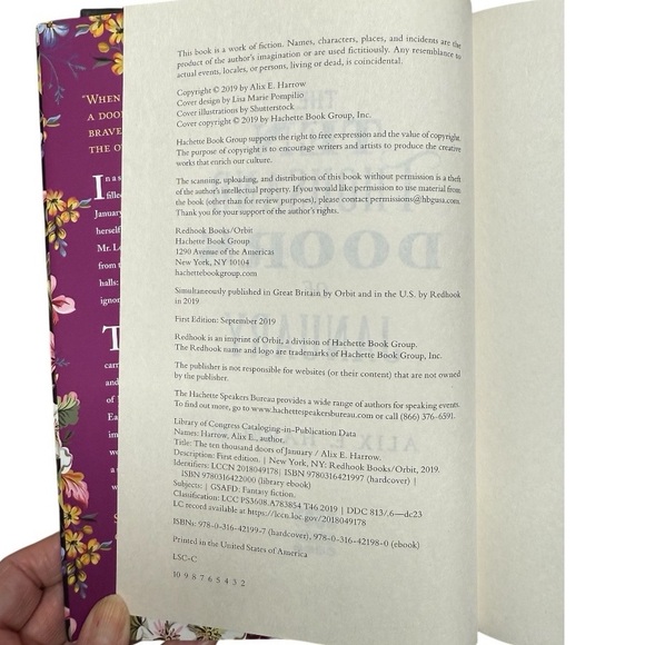 Hardcover First Edition - The Ten Thousand Doors of January by Alix E. Harrow - Picture 5 of 6